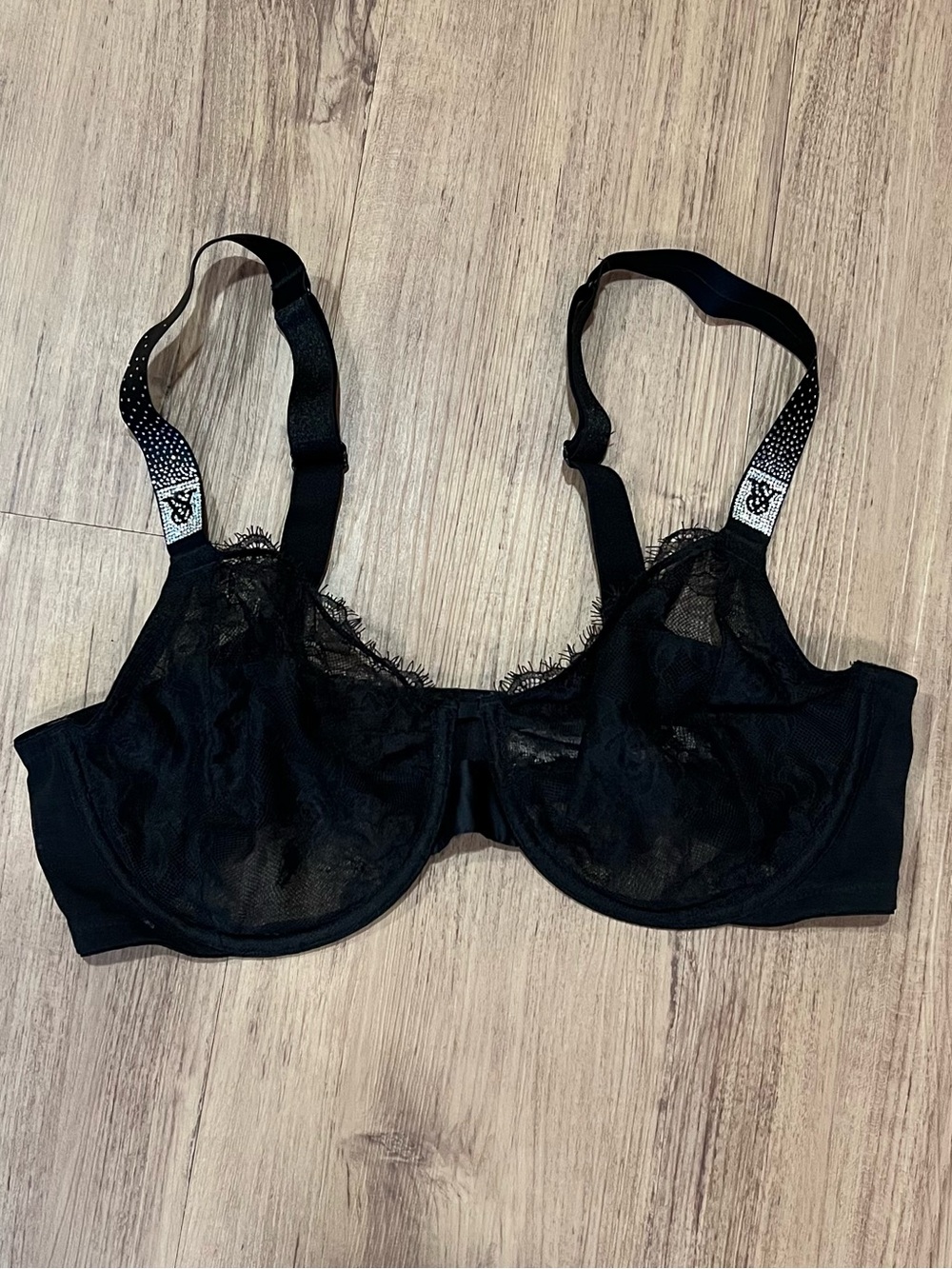 Victorias Secret black lace bra